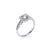 Platinum halo style diamond engagement ring. Aces Jewellers 