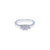 Platinum trilogy princess cut engagement ring. Aces Jewellers 